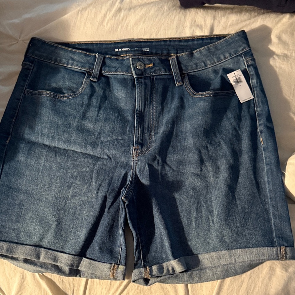 Old Navy Women's Dark Blue Denim Shorts